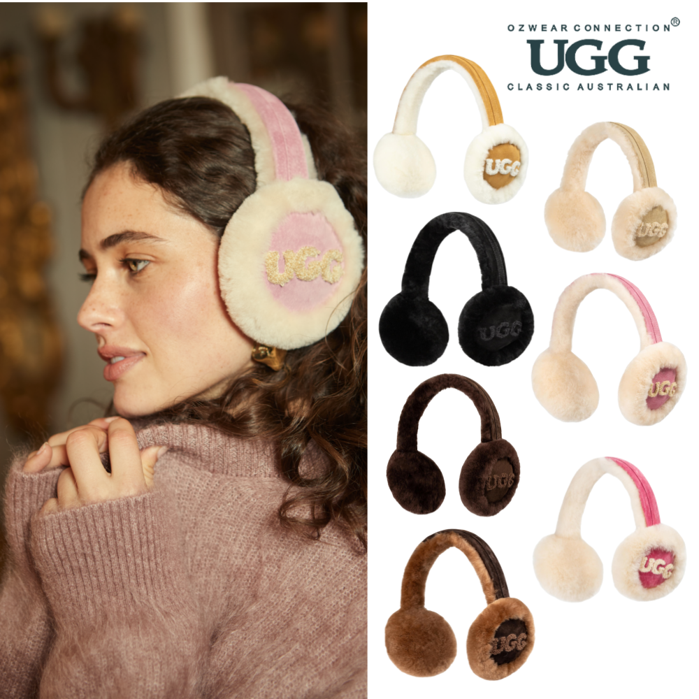 호주 어그 25FW 오즈웨어 UGG 로고 양털 귀마개 CS007II