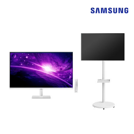 삼성전자 SMART M5 S27DM501 68.8Cm VA 평면 FHD 스마트 모니터 무빙스타일 이동형 패키지 (엘디엘마운트)