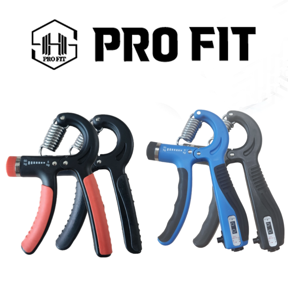 프로핏 악력기 5-60Kg 강도조절 손 압력기 완력기 측정기 악력 손가락 재활 일반형올블랙 제품 이미지