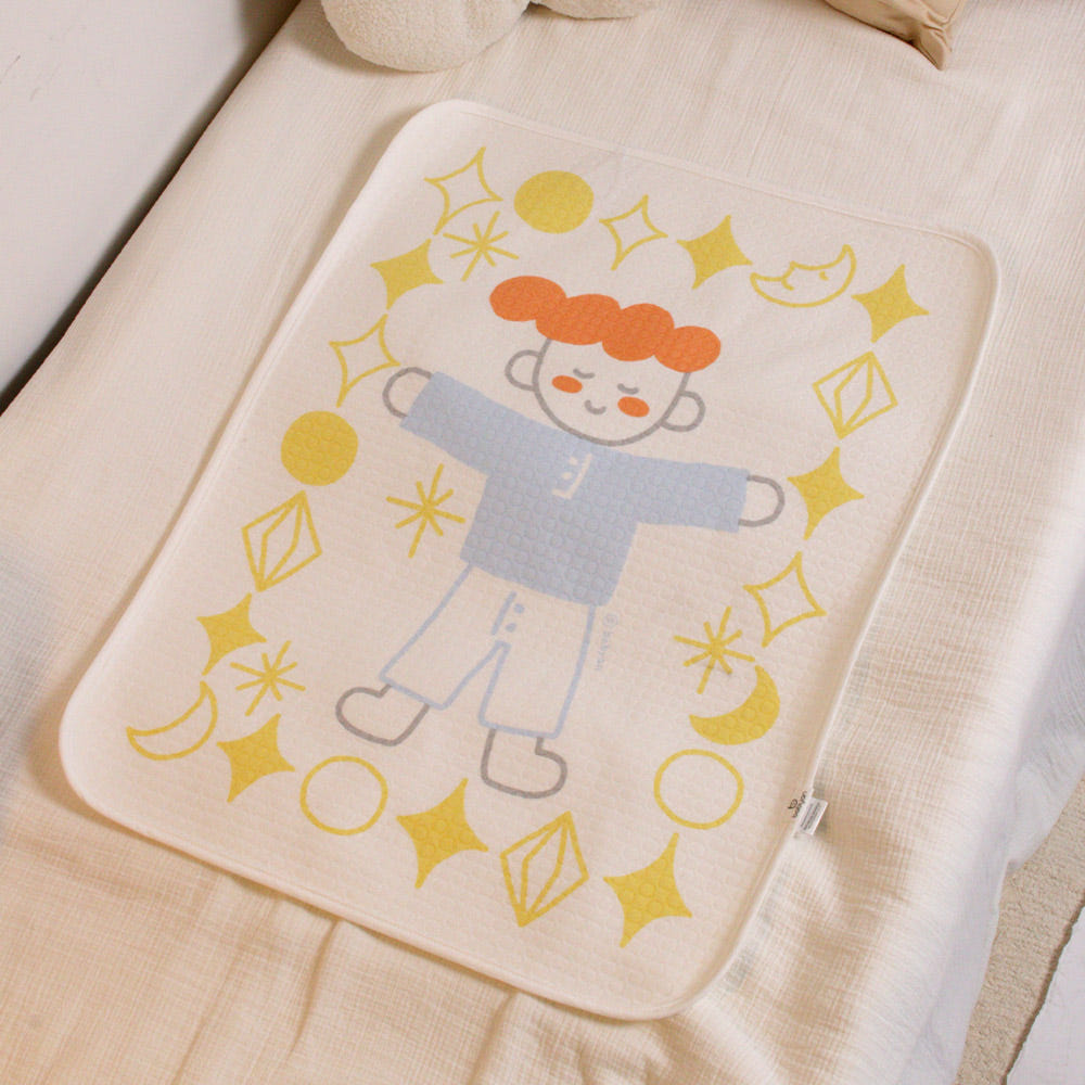 베이비앙 국내산 무형광 신생아 아기 유아 방수패드 실리콘 논슬립 방수요