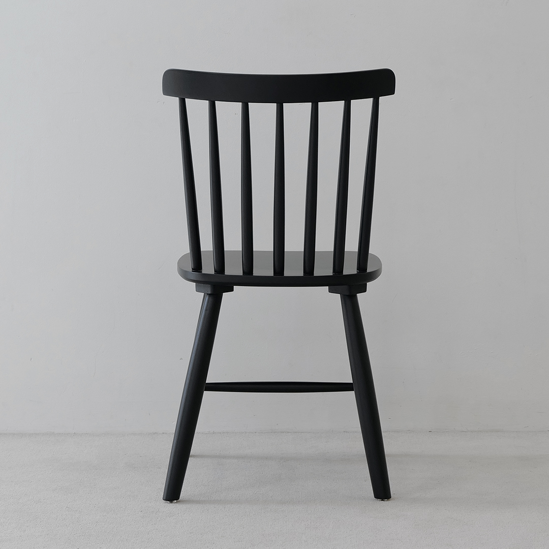 자야캠핑 코콜라 1919 카페 인테리어 천연 원목 블랙 식탁의자