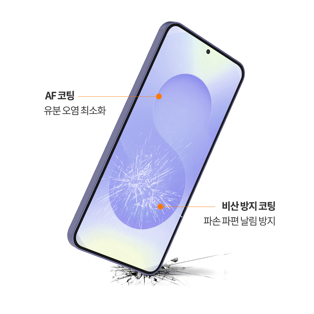 랩씨 9H 지문방지 저반사 풀커버 강화유리 액정보호필름 갤럭시S25 플러스, 2매입 이미지 8