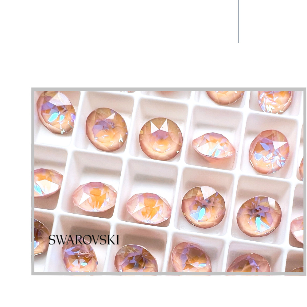 스와로브스키 1088 브이컷 ss29 더스트 핑크 딜라이트 6mm 20개 네일 스톤 이미지 6