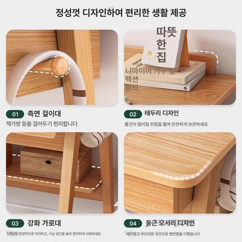 책상 미니 600 계산대 선반형 다용도 일자형 자취방 기간 한정 특가 심플 스타일 60cm - 상세 이미지 3