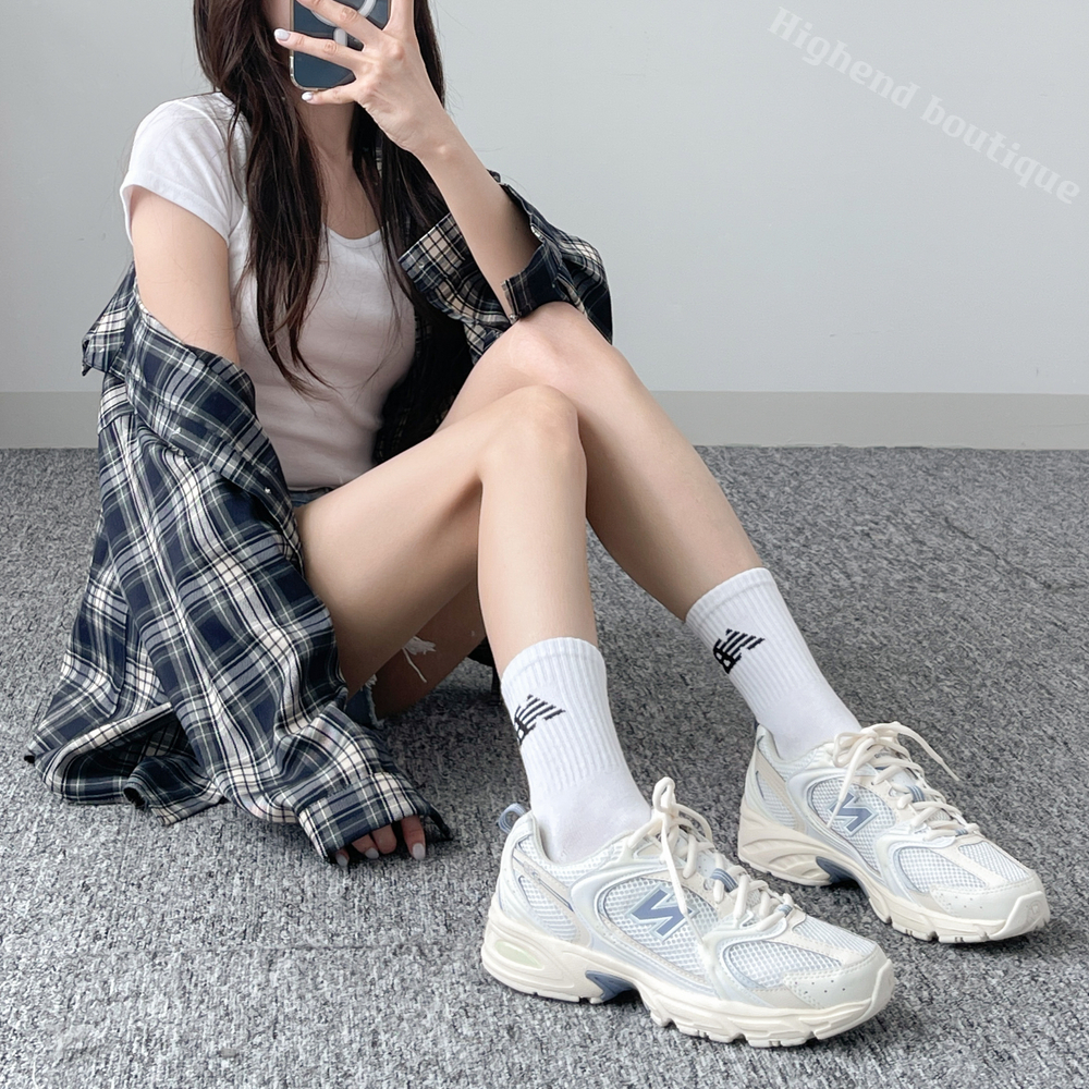 뉴발란스 530 아이보리 블루 발편한 발볼넓은 런닝화