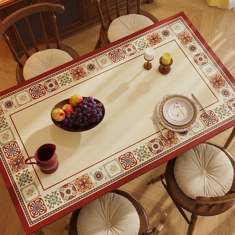 클래식 테이블매트 방수 가죽 책상 패드 테이블 깔개 A 60x60cm - 상품 이미지