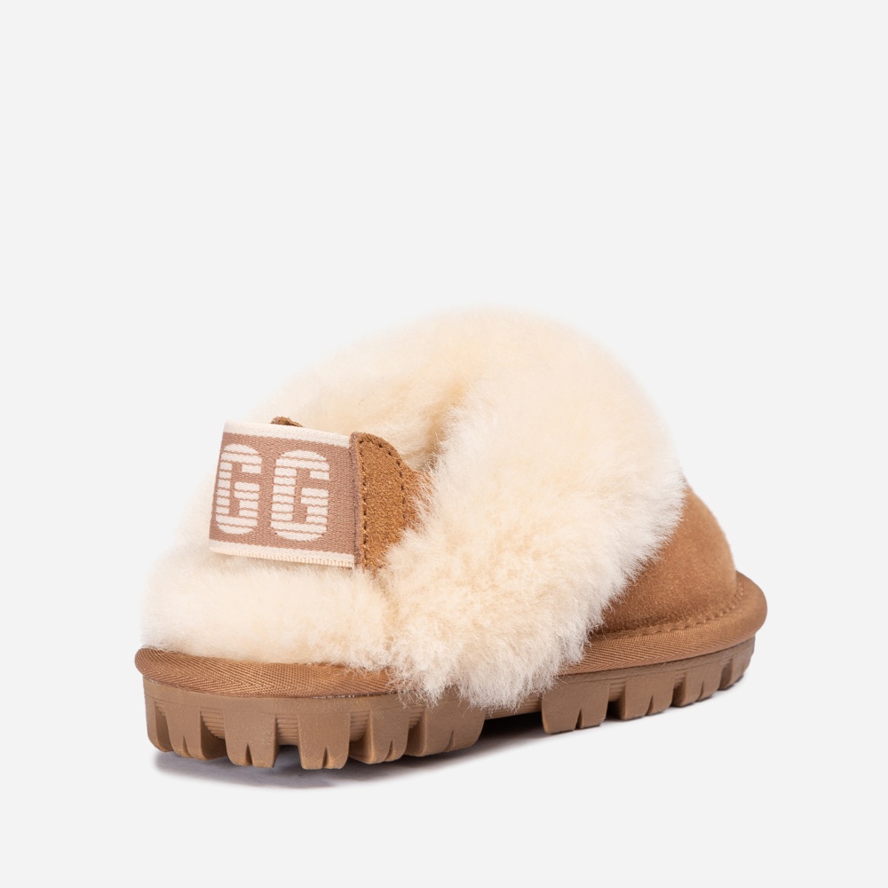 호주 어그 25FW 오즈웨어 키즈 코케트 슬리퍼 엘라스틱 로고 스트랩 탈부착 2CM OB114KCD - 상세 이미지 3