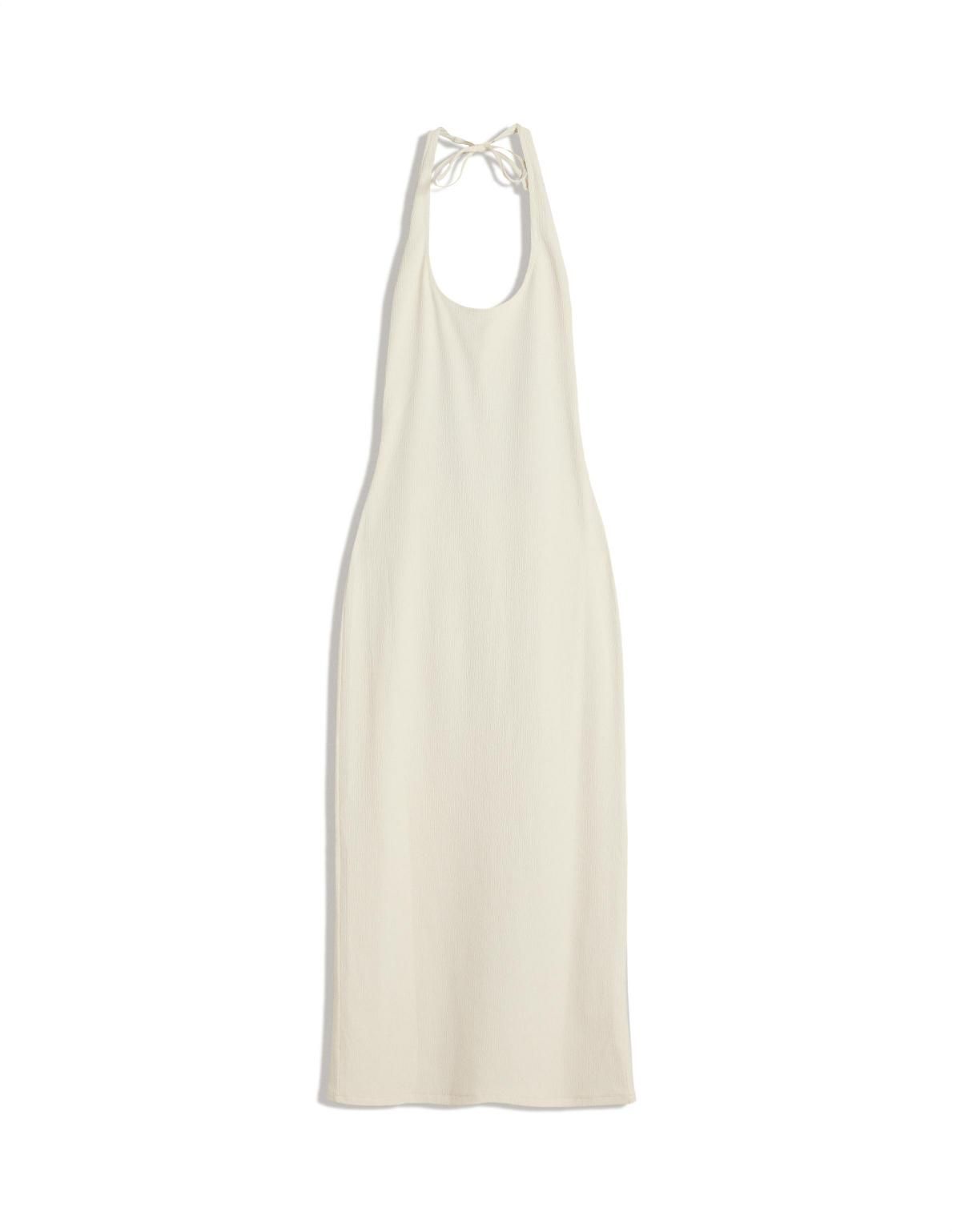 버쉬카 텍스처 미디 원피스 아이보리 5849/741 BEIGE - 메인 이미지