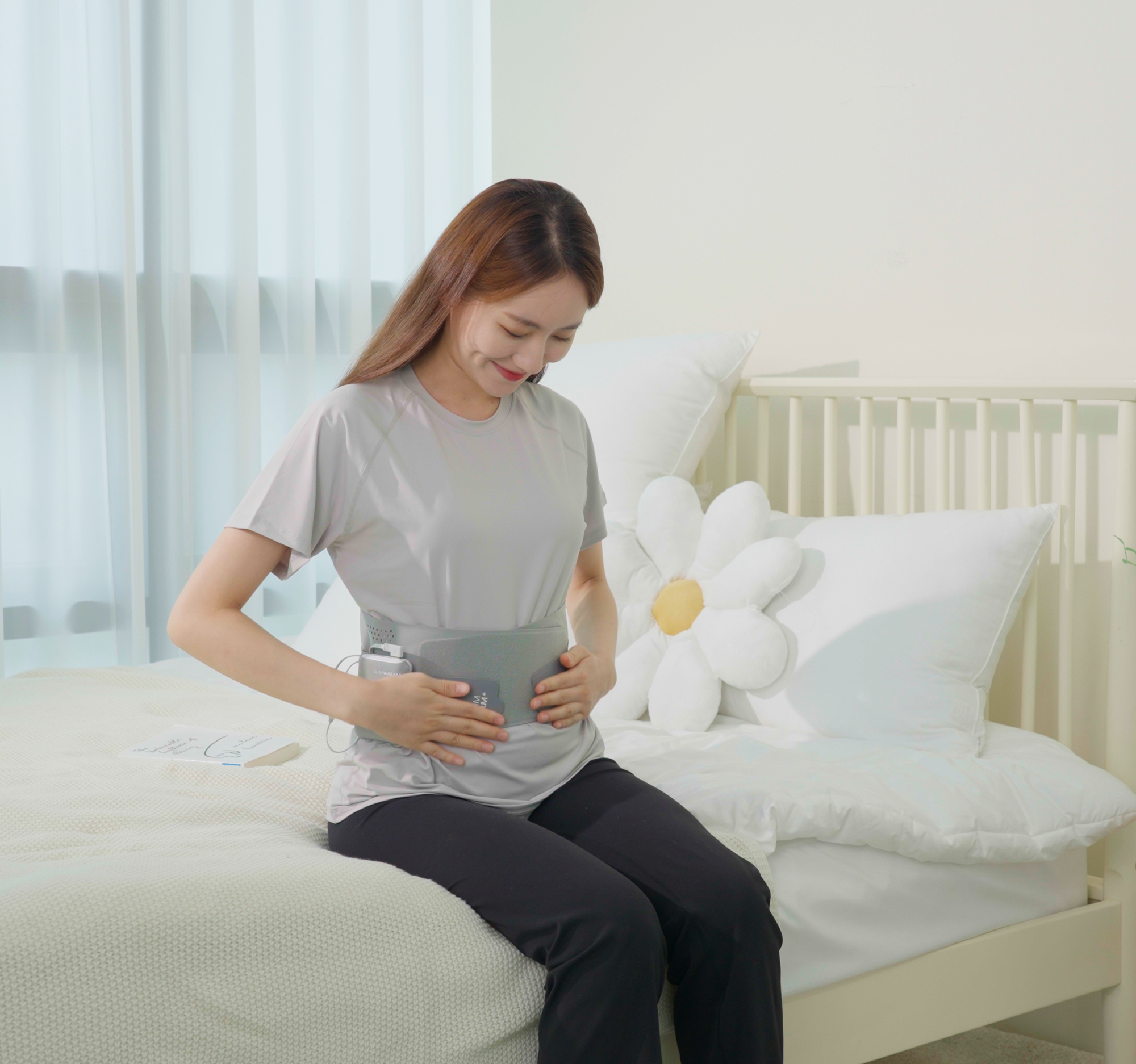 허리찜질기 근적외선 LED 온열찜질 배 원적외선 복부 슬림웜 생리통 웰나우