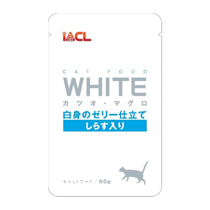 일본 가다랑어 & 참치 흰살 멸치 포함 이토&컴퍼니 WHITE 젤리 타입 60g 고양이사료 - 메인 이미지