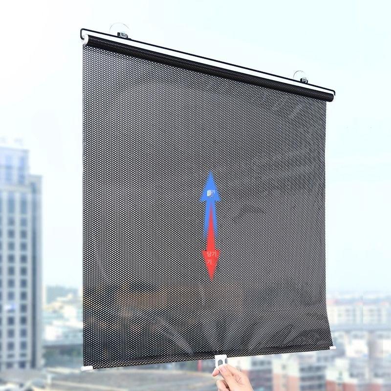 자동차 햇빛가리개 접이식 자외선 차단 커튼 블랙 40x60cm 이미지 6