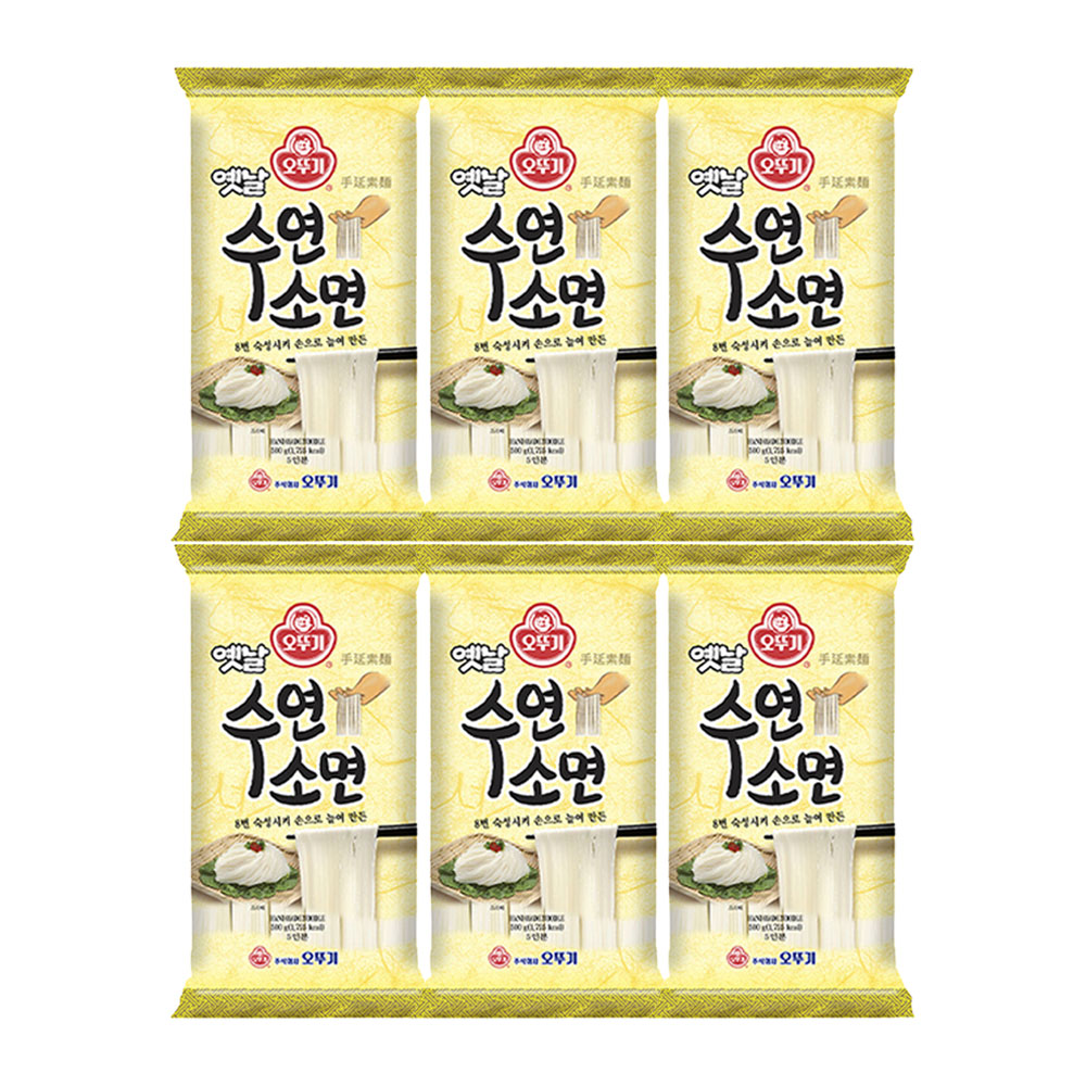 오뚜기 옛날 수연소면 500g, 6개 - 상품 이미지