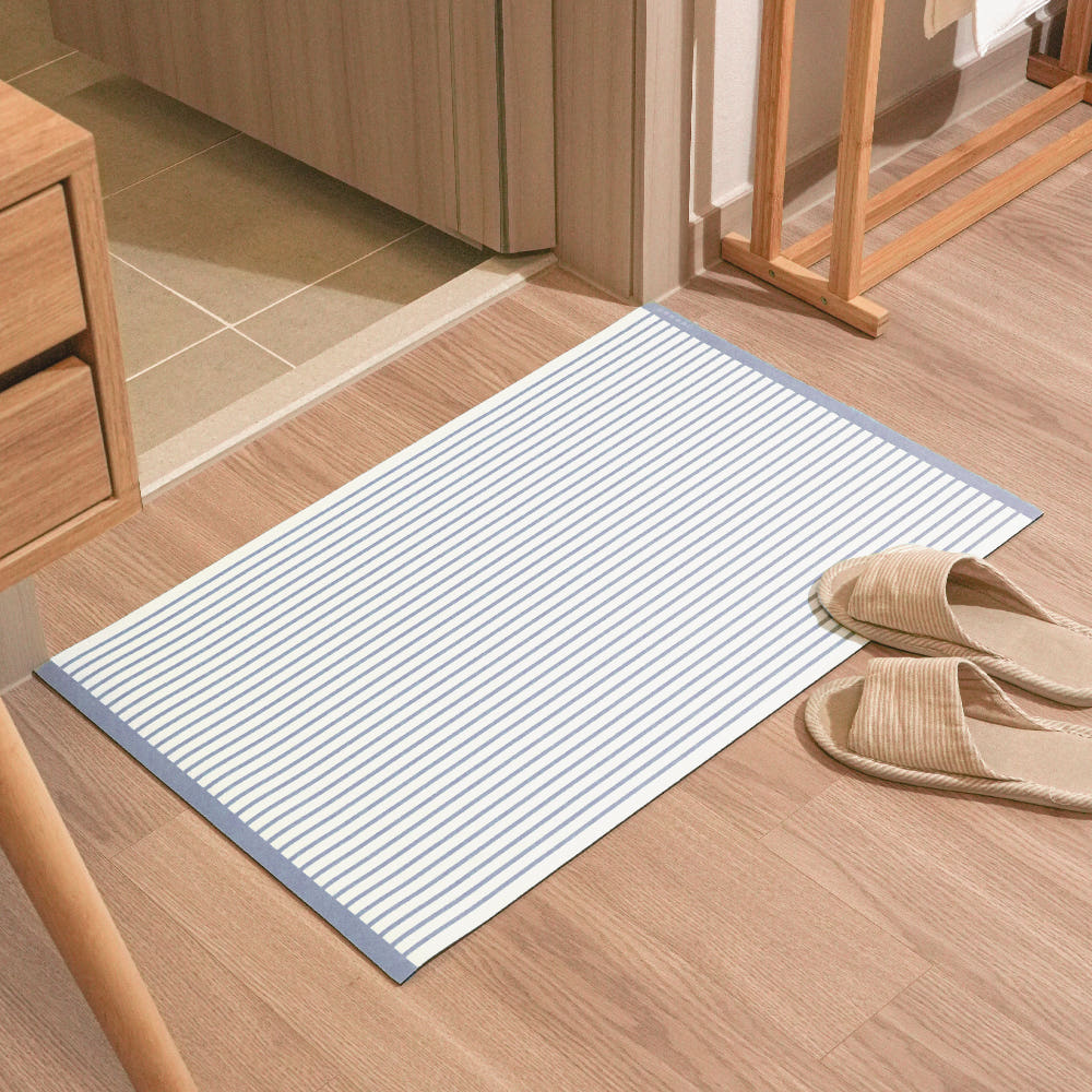 하루의공간 하루의공간 comfy 주방 매트 규조토 발매트 욕실 현관 블루 45x70cm