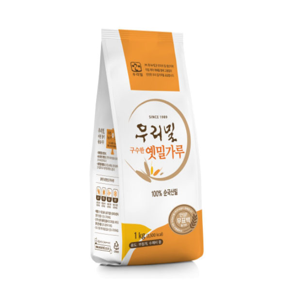 [우리밀] 통밀가루1kg×10개(10kg, 1박스)(2025년 7월 리뉴얼) [서울샵] - 상품 이미지