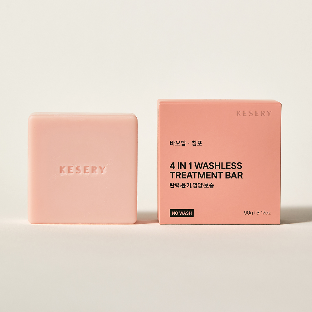 케세리 워시리스 트리트먼트바 90g + 약산성 샴푸바 100g + 거품망 구성 - 상세 이미지 2