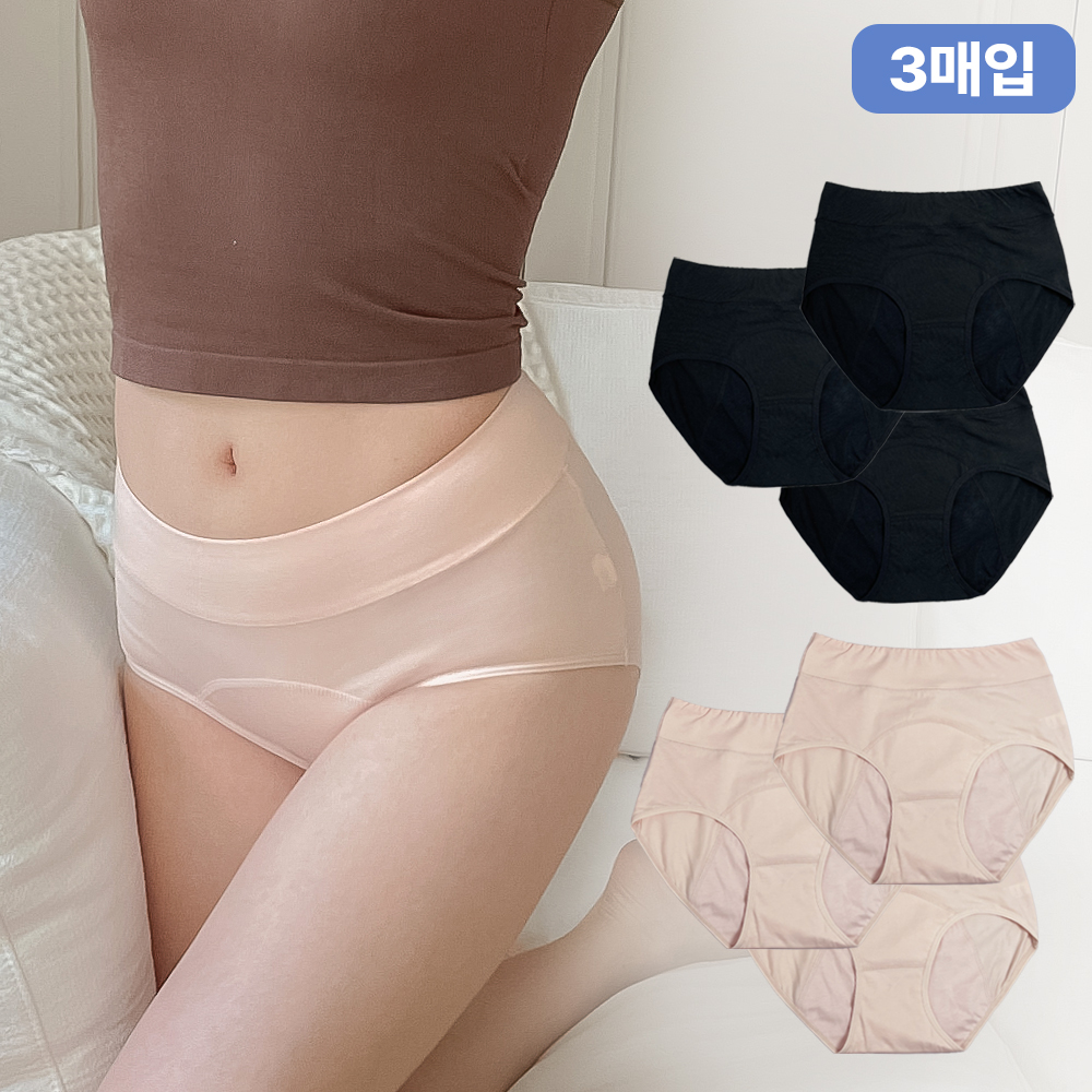 [3매입] 샘방지 위생팬티 안심 여성용 생리팬티 3P 제품 이미지