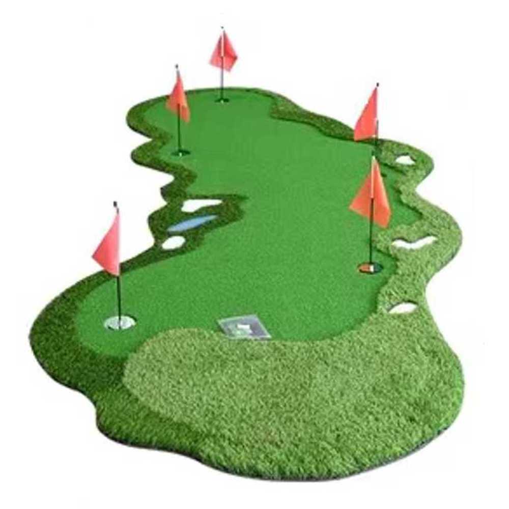 실내용 퍼팅연습기 골프 퍼터 정밀 연습 매트 세트 1x3m (0.5cm) - 상품 이미지