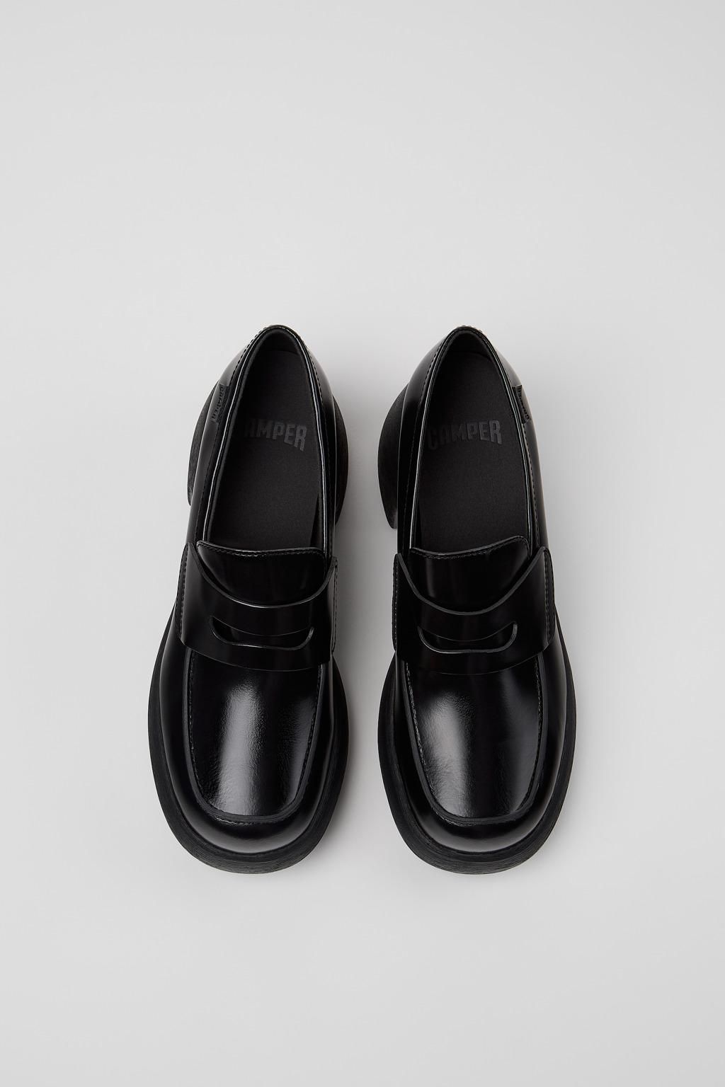 캠퍼 청키 플랫폼 블랙 가죽 로퍼 Thelma II K201787-008 BLACK - 상세 이미지 4
