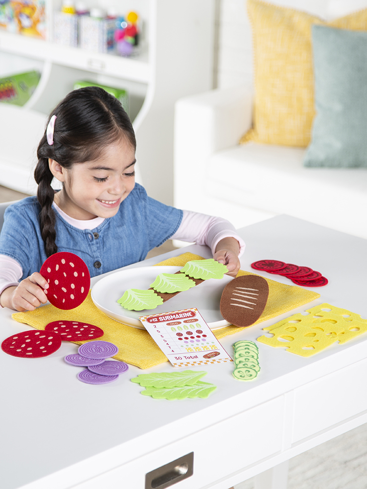 매쓰샌드위치 쉬운 유아 보드게임 1인-4인 가족 수세기 소꿉놀이 이미지 2