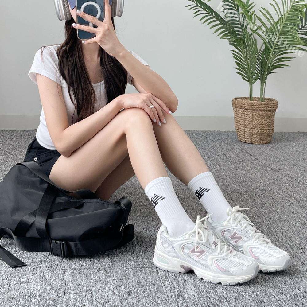 뉴발란스 530 런닝화 운동화 발볼넓은 아이보리 핑크, 235 이미지 6