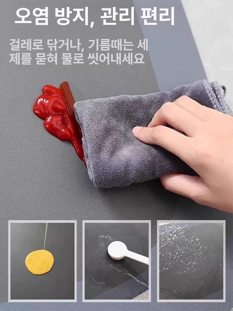 규조토 주방 규조토발매트 주방발매트 주방매트 규조토매트 청남색 벽돌 규조토 쿠션-둥근 모서리 - 상세 이미지 3