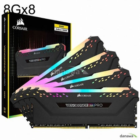 DDR4 64GB PC4-24000 CL15 VENGEANCE PRO RGB BLACK