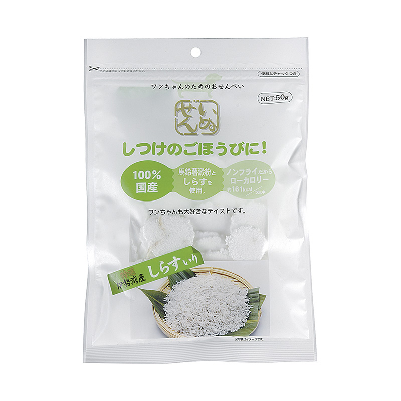 일본 멸치 전병 강아지용 간식 아라타 이누센 특선 이세만산 50g - 상품 이미지