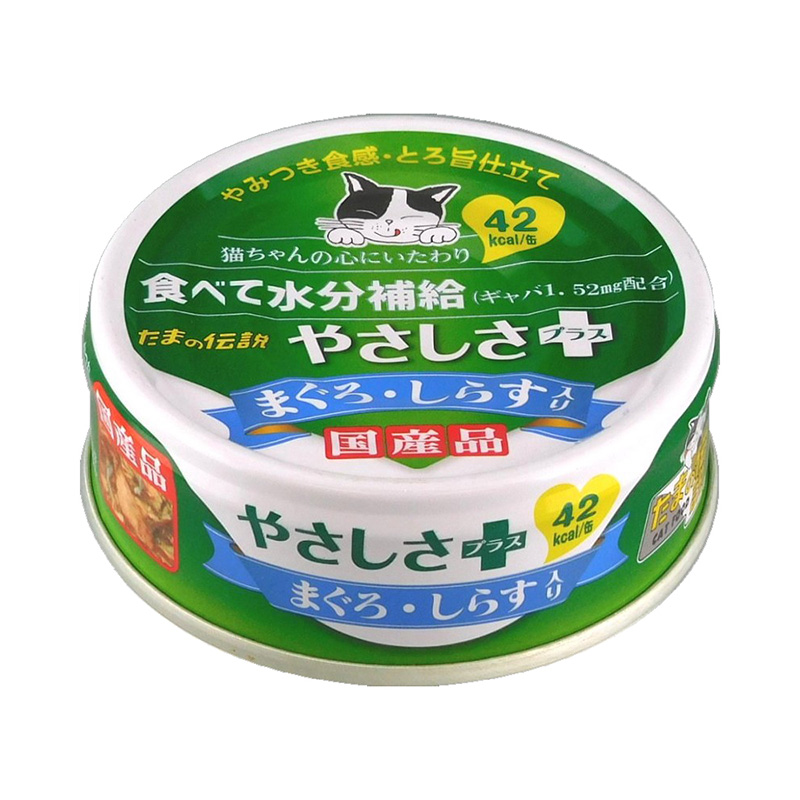 일본 참치 뱅어 산요 타마의 전설 부드러움 플러스 70g 고양이사료 - 상품 이미지