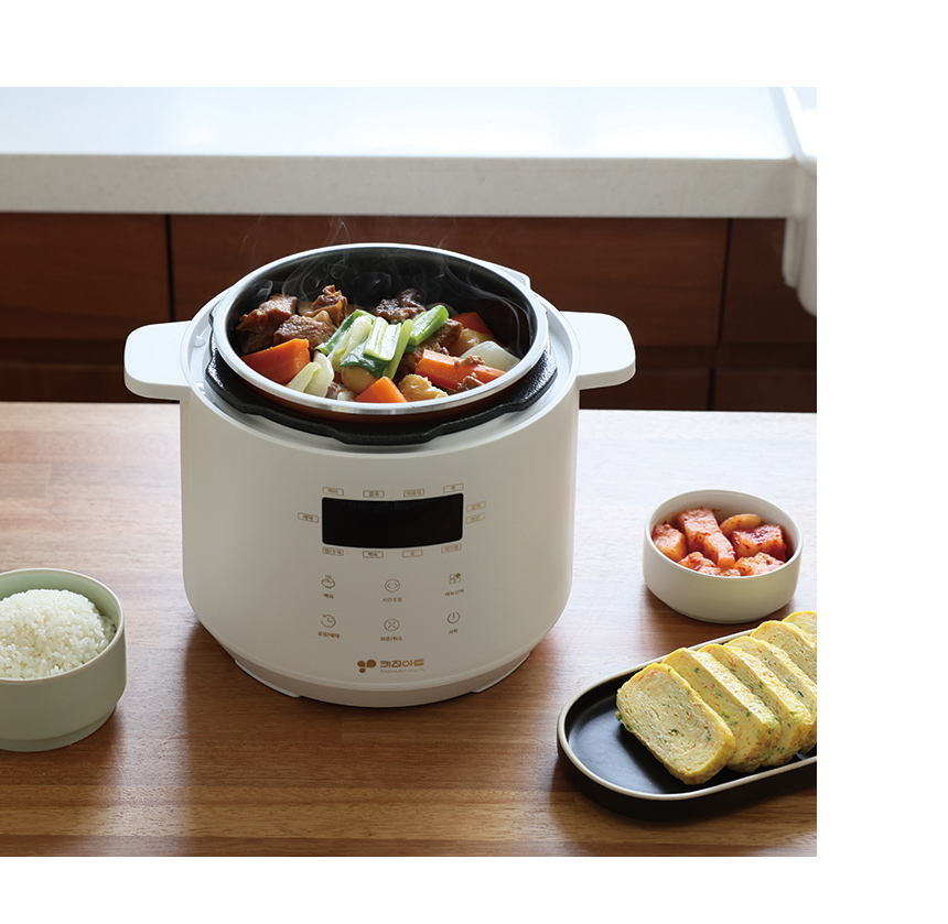 키친아트 미니밥솥 압력기능 소형 전기밥솥 밥통 신혼 혼밥 원룸 자취생 1인용 2인용 3인용