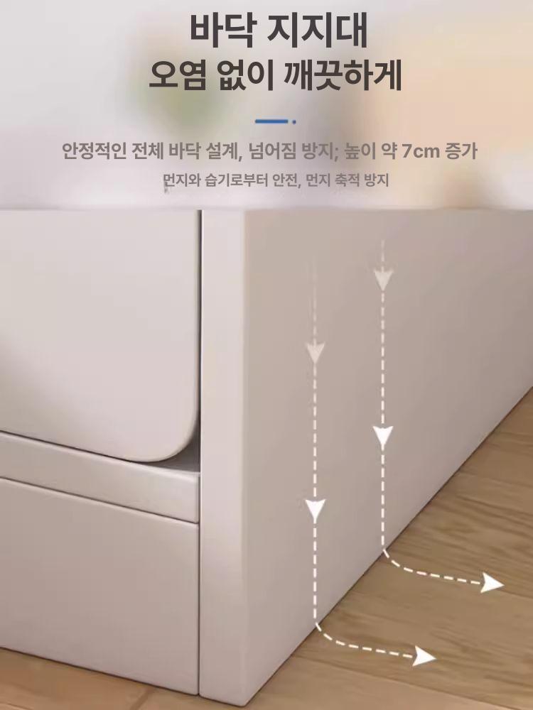 거실 침대 쇼파 침대옆 서랍장 수납장 더블 드로어 농원 오크 면 30CM - 상세 이미지 5