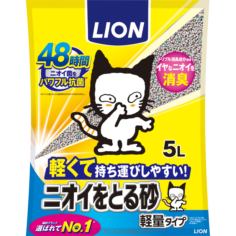 일본 라이온 LION 냄새 잡는 모래 경량 타입 5L - 상품 이미지