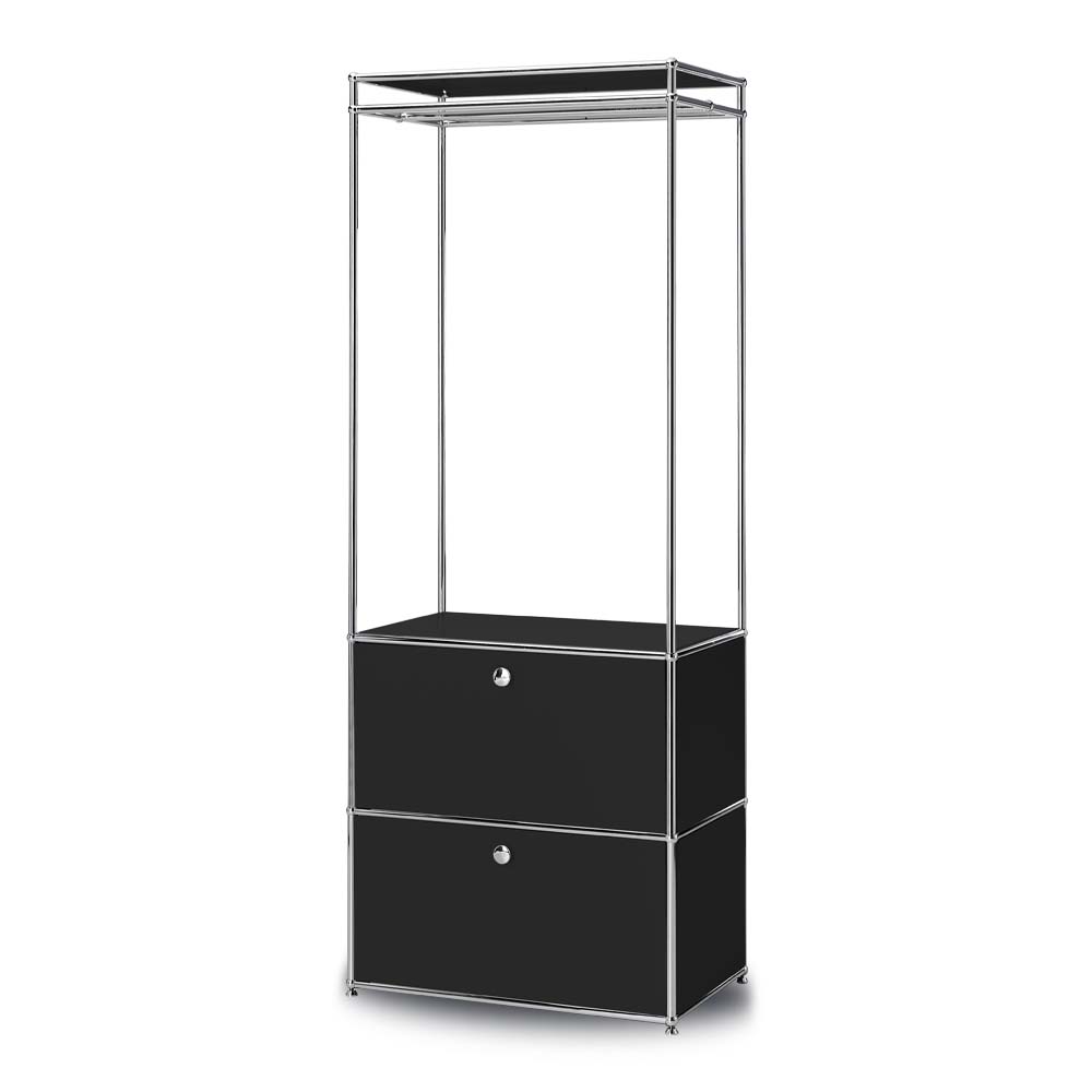 이가페 시스템행거 미드센츄리 드레스룸 클로 2도어 행거수납장