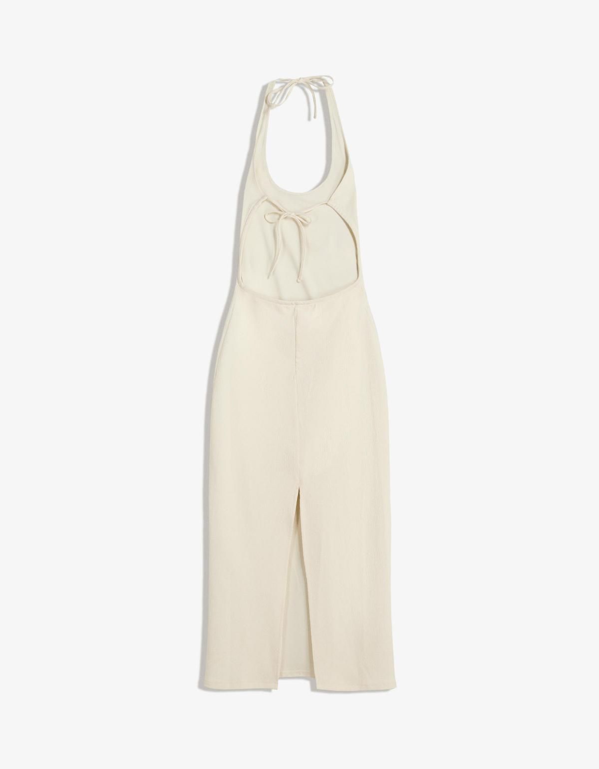 버쉬카 텍스처 미디 원피스 아이보리 5849/741 BEIGE - 상세 이미지 2