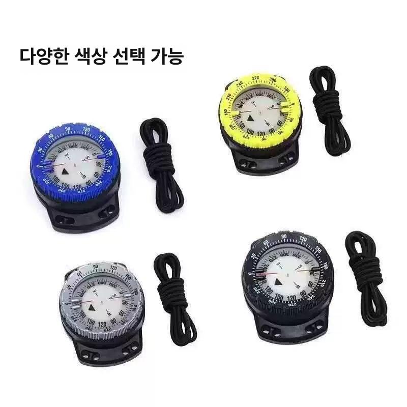 스쿠버 다이빙 50M 후크 나침반 나침판 수중 장비 옐로우 - 상세 이미지 3