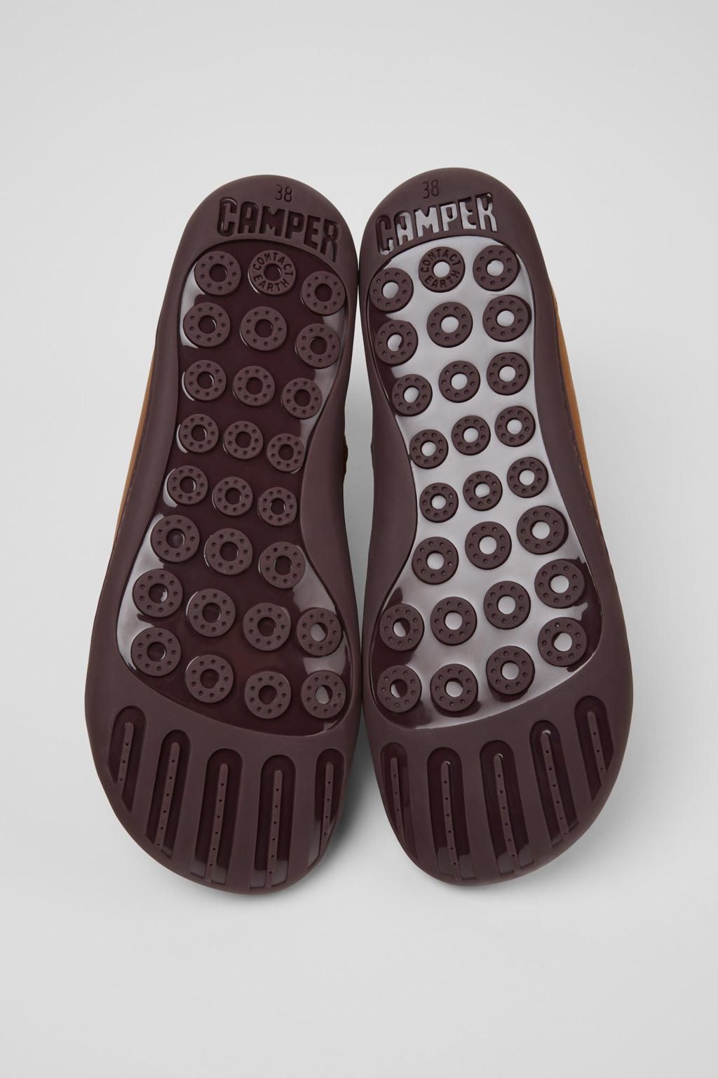 캠퍼 브라운 여성 리사이클 레더 미들부츠 Peu K400509-026 BROWN - 상세 이미지 5