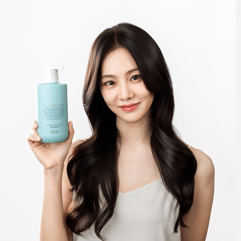 더나플러스 그린테라피 수분크림 약산성 탈모샴푸 500ml 저자극 프리미엄 한지은 샴푸