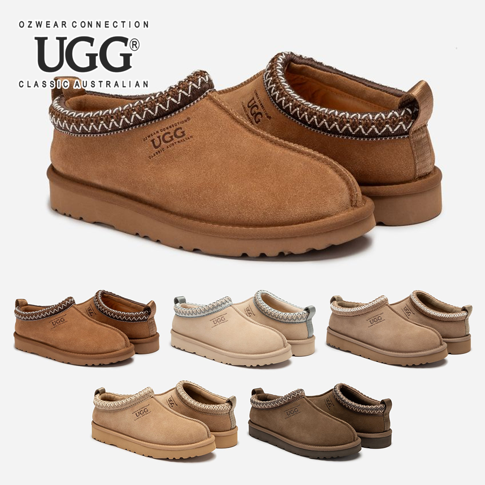 호주 오즈웨어 시드니 스프링 스웨이드 양털 겨울 여성 자카드 어그 슬립온 슬리퍼 OB781