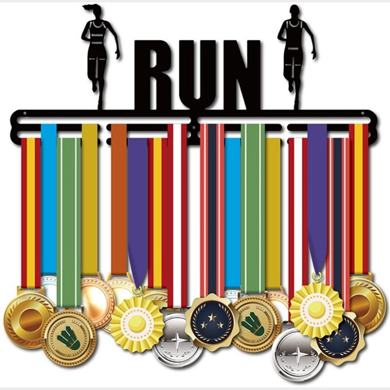 스포츠 메달거치대 마라톤 수납 후크 거치대 메달보관 RUN - 상품 이미지