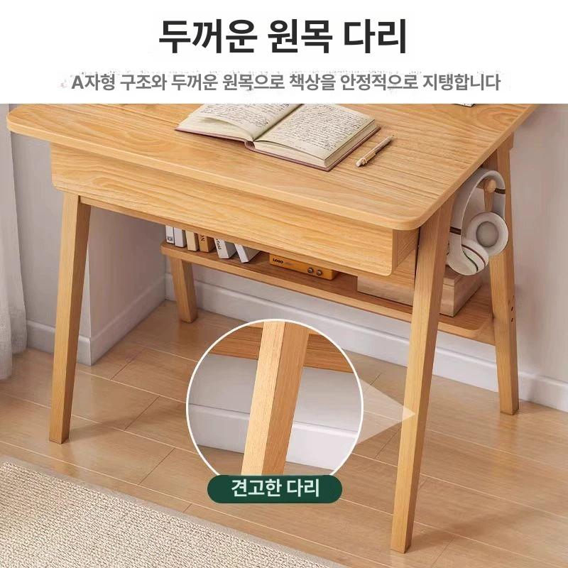 책상 미니 600 계산대 선반형 다용도 일자형 자취방 기간 한정 특가 심플 스타일 60cm - 상세 이미지 4