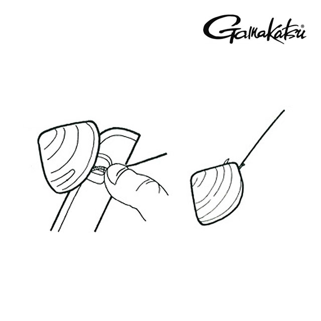 가마가츠 아케미군 GM-319 돌돔 낚시 조개 오프너 미끼 꽂이 바늘 꿰기 도구 이미지 7