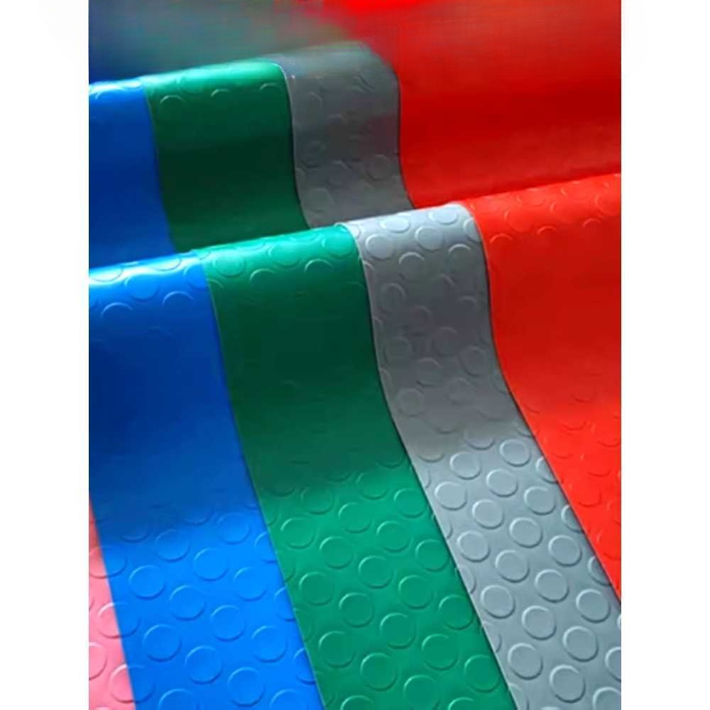 산업용 고무매트 PVC 소재 바닥 깔개 충격 흡수형 레드(0.9m) - 상세 이미지 2