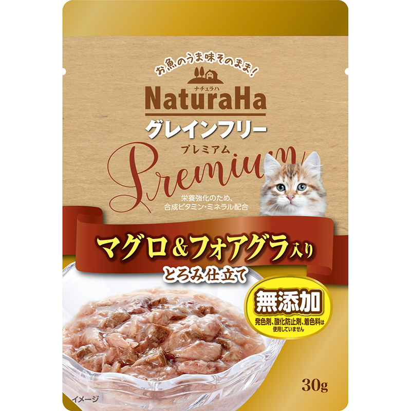일본 참치 & 푸아그라 마루칸 선라이즈 내추럴하 그레인 프리 Premium 걸쭉한 타입 30g 고양이사료 - 상품 이미지