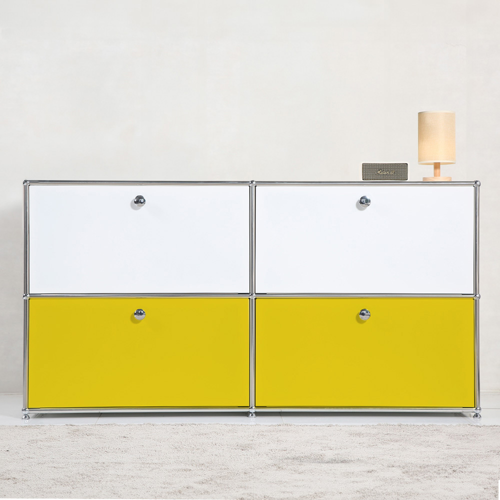 이가페 미드센츄리 모듈수납장 듀오 2x2 베이직 수납장 비스포크콤비