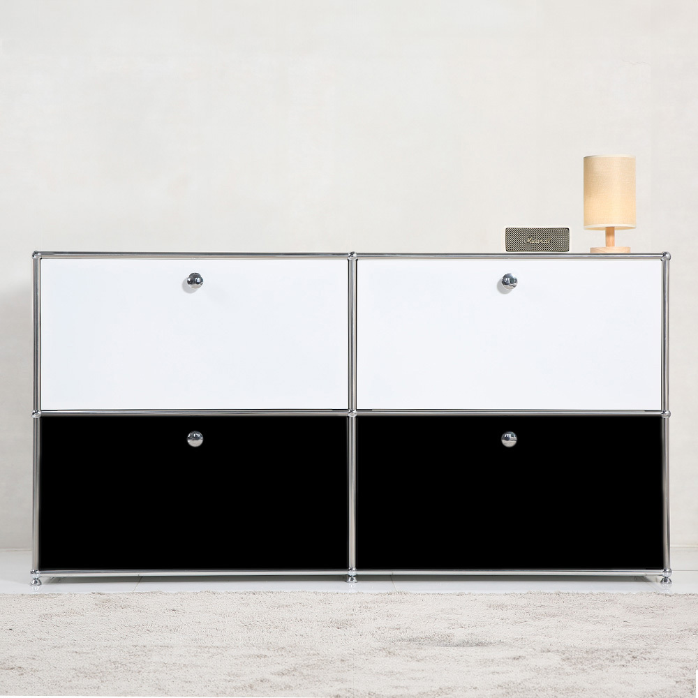 이가페 미드센츄리 모듈수납장 듀오 2x2 베이직 수납장 비스포크콤비