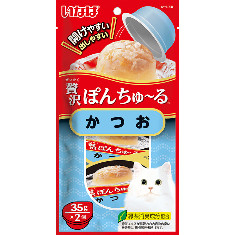 일본 가다랑어 이나바 펫푸드 고급 퐁 츄르 35g x 2개 TSC-43 고양이사료