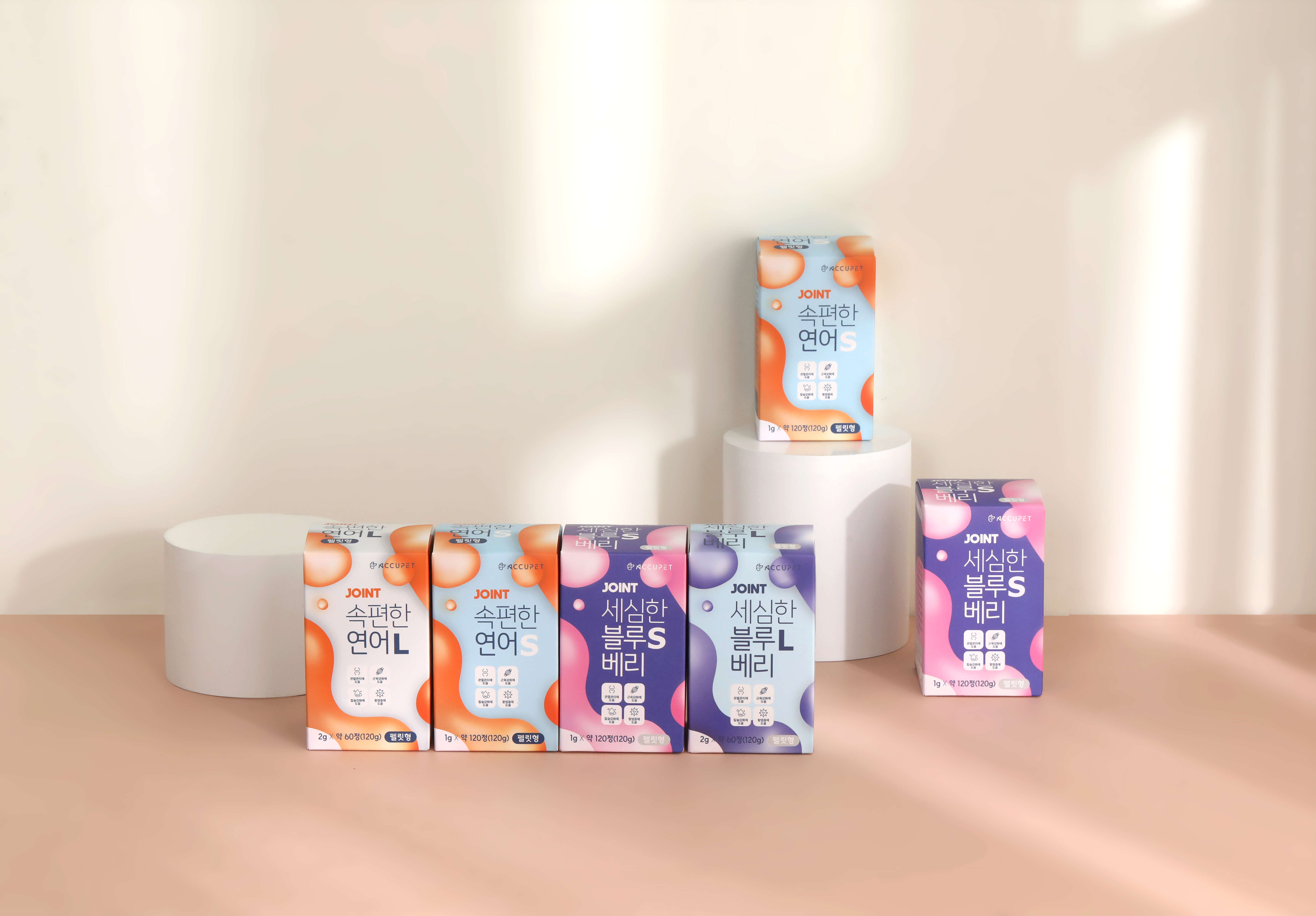 아큐펫 강아지 관절 영양제 노견 슬개골 연골 블루베리 S 120g, 1개