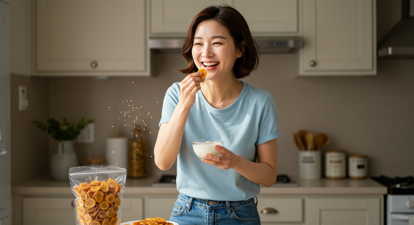 선명농수산 구운바나나칩 건과일 고담백 영양간식 가정용 식당식자재 도매가 450g, 1개 이미지 8