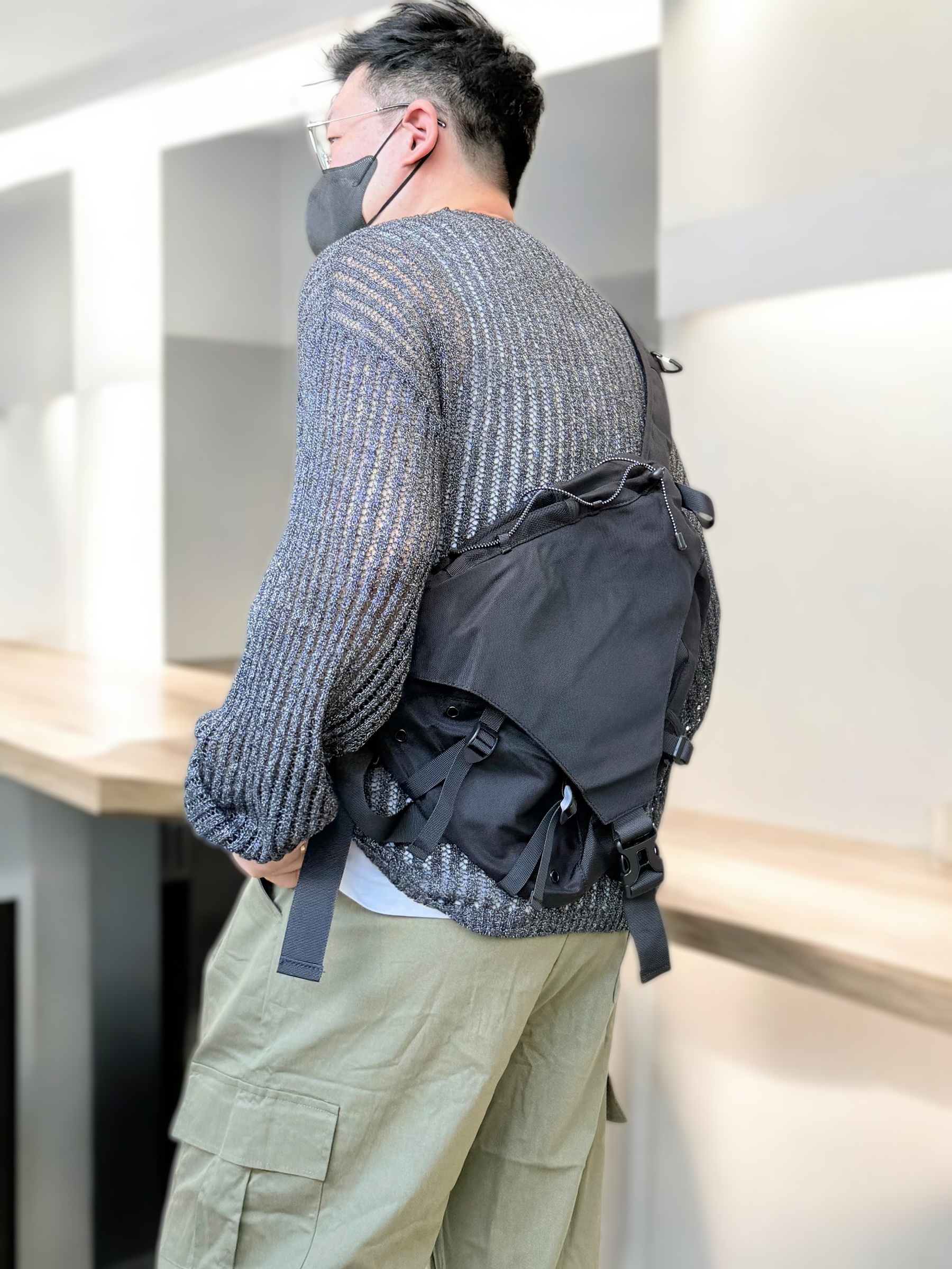 남자 대용량 빅사이즈 슬링백 유니크 백팩 메신저백 커플 여름 가을 크로스백