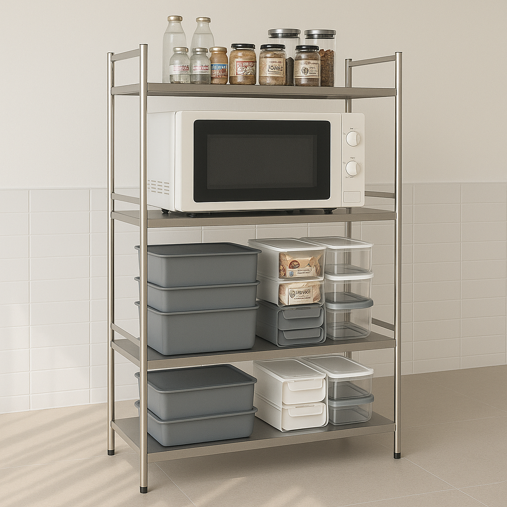 스텐선반 철제 수납선반 다용도 팬트리 시스템 모듈 선반장 600 3단