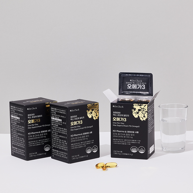 닥터체크 원퍼데이 맥스 초임계 알티지 오메가3 2개월 분 2박스 1,100mg 오메가3 임산부 - 상세 이미지 5